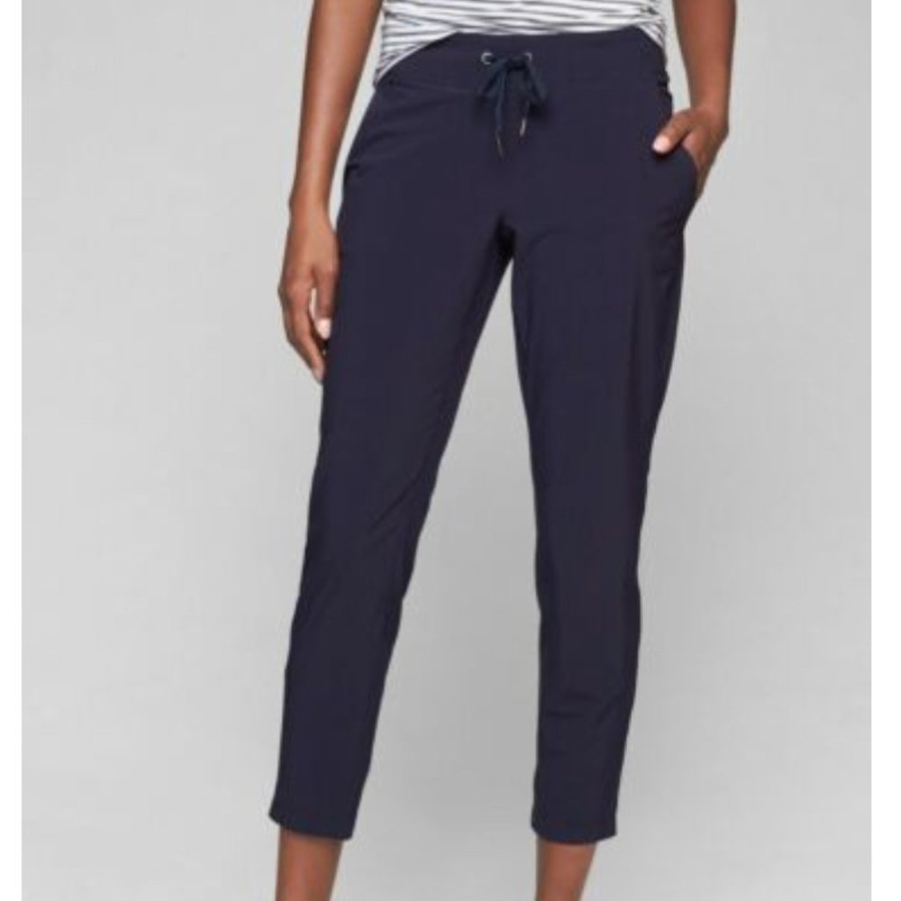Athleta Midtown Ankle Pants w/Reflective Cuff Blue